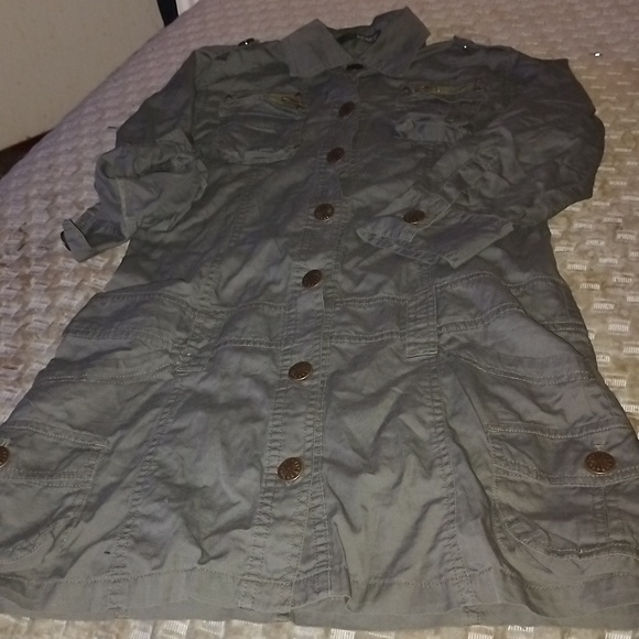 Vintage MD Venice Military Style Button Down Blouse - Picture 2 of 8